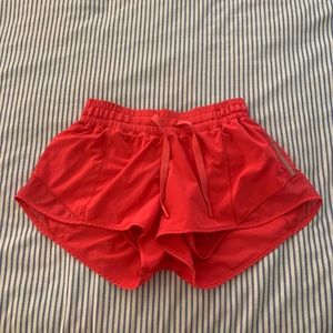 Lululemon Red / Pink Hotty Hot Short